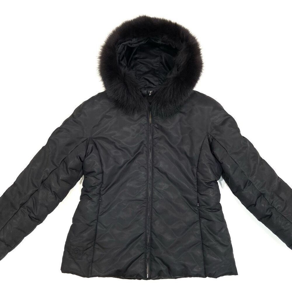 1 Madison Fox Trim Feather Down Jacket